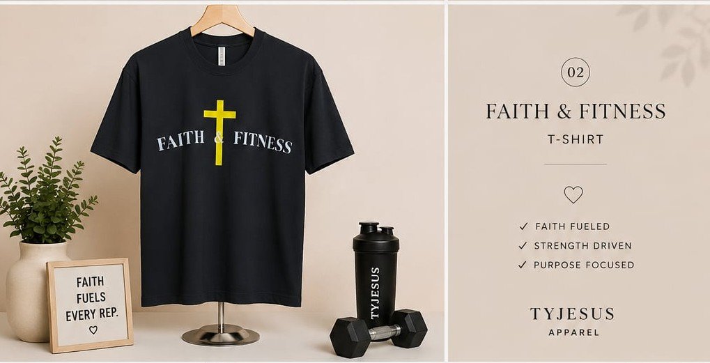Faith & Fitness Cropped Tee